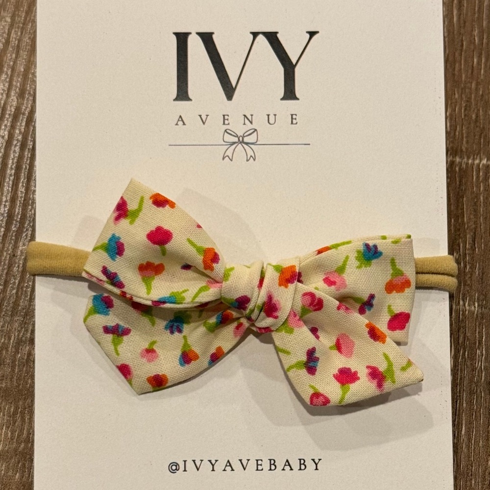 PETAL • floral baby headband, nylon headband, multicolor floral